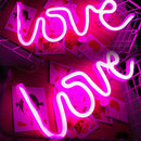 Romantic LOVE Letters LED Night Light USB Charging Home Decor Neon Lamp Newly
