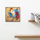 Colorful Rooster Canvas Painted Oil Paint By Numbers Modern Bedroom Wall Arts