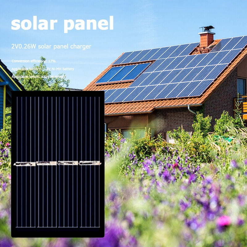 2V 0.26W Solar Power Charge Module 1.2V Ni-MH Battery Photovoltaic Panel Newly