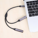 6.35mm Stereo Male to Dual 1/4"" Female Y Splitter Audio Cable Adapter Cord