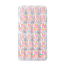 Tips Christmas Halloween Full Cover Press On Self Adhesive Kids False Nails