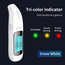 Automatic Alcohol Tester Non-contact LCD Professional Breath Tester (White)