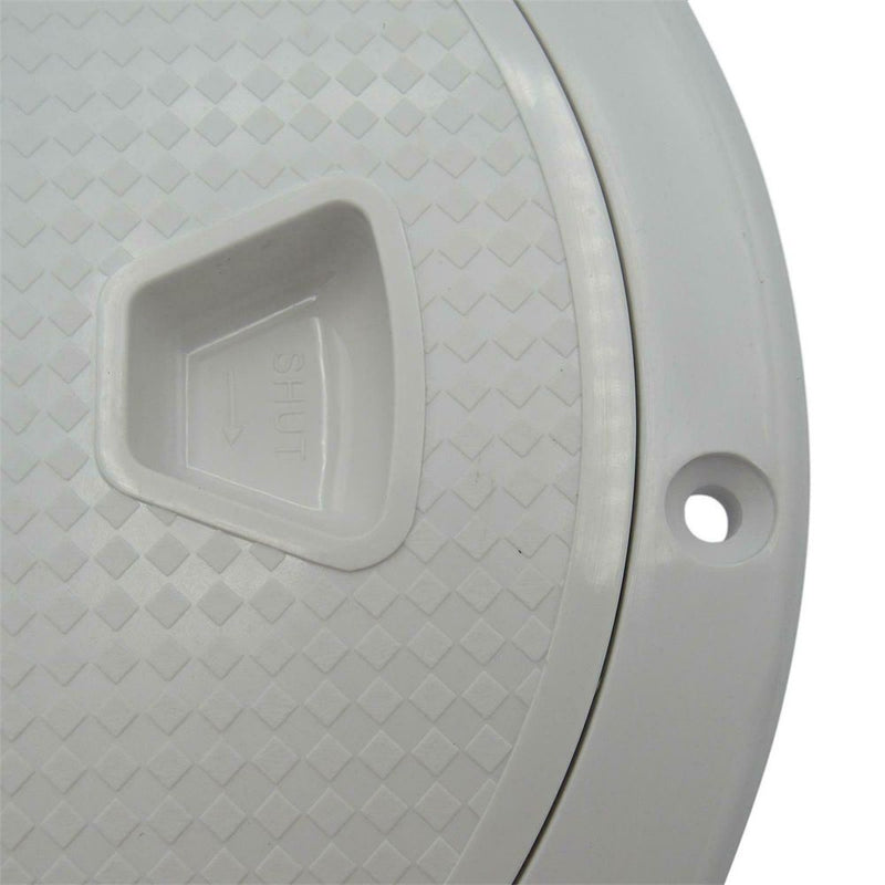 White Non-slip 8 Inch Round Boat Sailing Inspection Deck Cover Lid Marine