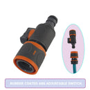 Plastic Valve Quick Connector Agriculture Garden Hose Adapter Watering w/ Switch