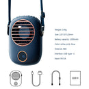#A Leafless Hanging Neck Fan USB Type-C Rechargeable Neckband Fan for Outdoor