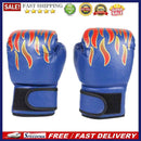 2pcs Breathable Kids Muay Thai Sparring Flame Gloves Punching Boxing Gloves