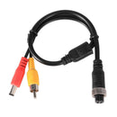 Aviation Head to RCA Male DC Male Extension Cable Adapter for Camera (B)