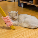 Cat Corner Scratching Rubbing Brush Massage Comb Scratcher Pet Toys (Pink) Newly