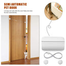 Semi-Automatic Door for Dogs and Cats Cat Dog Entrance/Exit Auto Lockable Newly