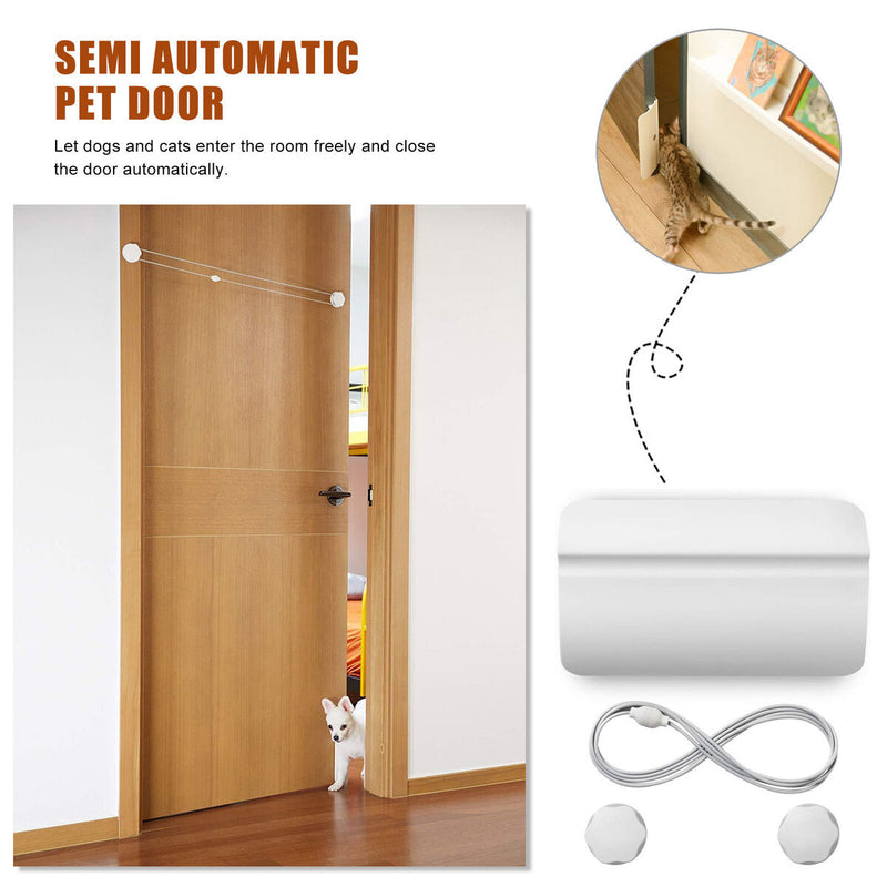 Semi-Automatic Door for Dogs and Cats Cat Dog Entrance/Exit Auto Lockable Newly