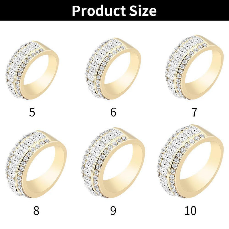 Exquisite Promise Christmas Gift Diamond Ring Womens Jewelry Wedding Ring