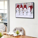 Oil Paint By Numbers Picture DIY Drawing Painting Snowman Baby Drawing on C