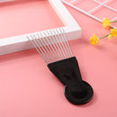 Metal Wide Teeth Afro Hair Comb Detangle Hairbrush for Hairdressing Styling