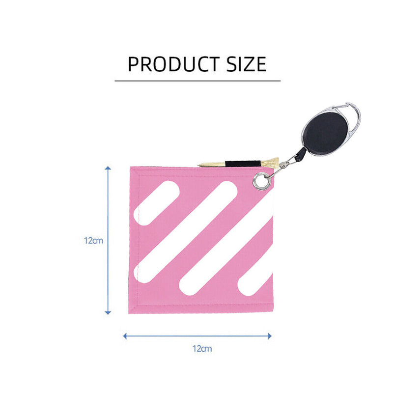 Portable Double-Sided Golf Club Wiping Towel Golf Cleaning Bag Golf Accessori