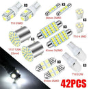 Box Plates ETC Combo LED Car Interior Light Inside Bulb Kit License Plate Lamp