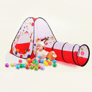 Pool-Tube-Teepee 3pc Pop-up Play Tent ChildrenTunnel Kids Play House