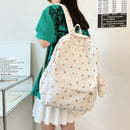 Casual Fashion Backpacks College Schoolbag Student School Bag Flower Prints Gift