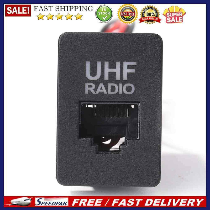 Dashboard Switch Panel RJ45 UHF Radio Pass Through Adapter Mic Socket Conne