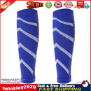 Leg Calf Shin Splints Support Running Athletics Compression Sleeves (Blue) Newly
