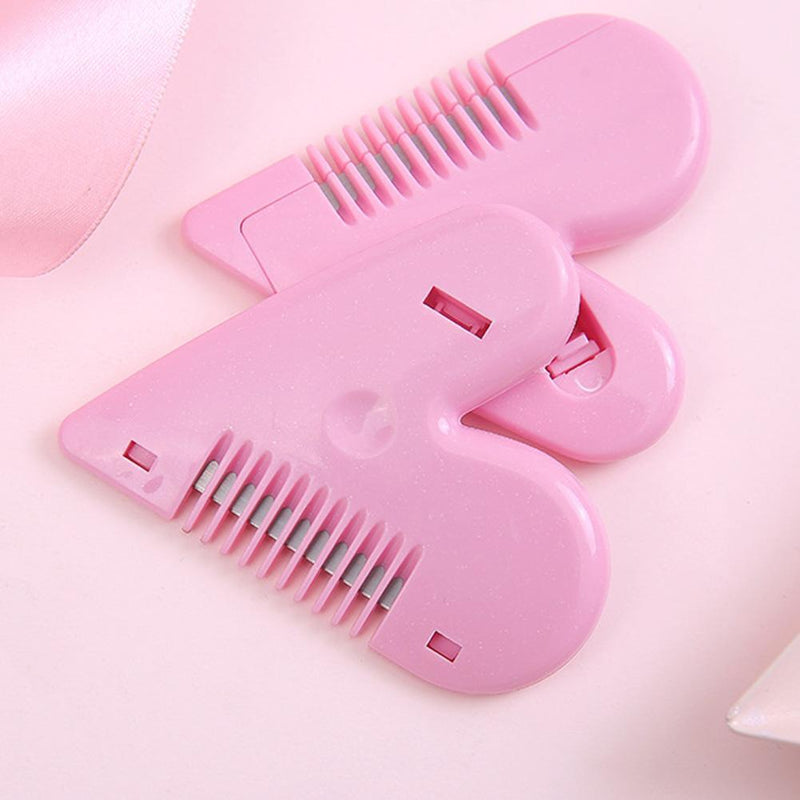 Heart Shape Thinning Hair Cutting Comb Pubic Hair Brushes Trimming Tools