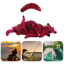 100pcs 2.4cm 0.5g Maggot Bionic Fishing Lures Artificial Soft Bait (Red)