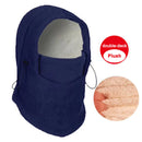 Winter Double Layer Cycling Warm Fleece Cap Windproof Skiing Thermal Hood Hat