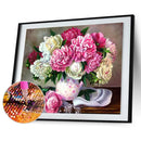Diamond Painting Flower Round Rhinestone Wall Picture Decor