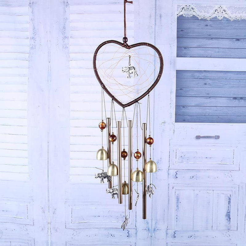 F3 Sliver Elephant Wind Bell Wind Chimes Home Decor Gift Hanging Ornaments