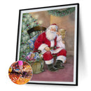 5D DIY Diamond Painting Santa Full Round Drill Mosaic Christmas Picture Kit