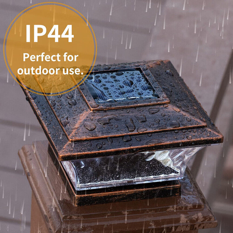 #A Solar Post Cap Lights 3 Working Mode Waterproof Outdoor Column Patio Street L