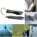 Fishing Tongs Gripper Portable Fishing Clip Grabber with Lanyard (Black) Newly