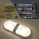 10-24V 48 LED RV Camper Yacht Indoor Ceiling Light w/ 3-Position Rocker Switch