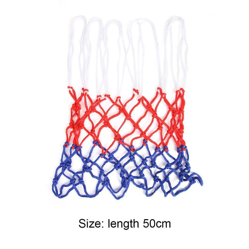 2 X All-Weather Basketball Net Red+White+Blue Tri-Color Basketball Hoop Net