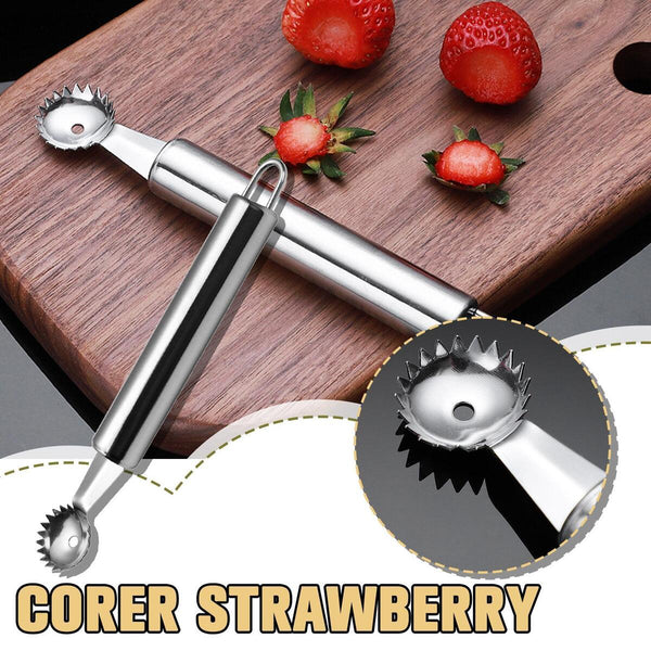Steel Tomato Corer Strawberry Huller Stem Remover Fruit Leaf`