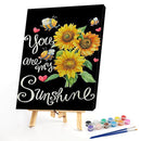 DIY Paint By Number Kit Sunflower No Frame for Home Hanging Art Decoration