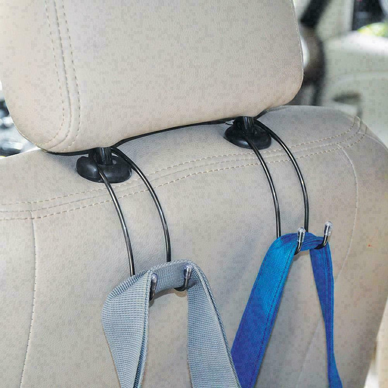 Universal Steel Hook Car Headrest Seat Hanger Organizer K5A1 Bag T1Y5 M5A1