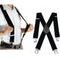 X Back Elastic Braces Adjustable Strap Clip Mens Braces Suspenders Solid Color