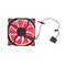 15 LED Lights Clear 120mm Quiet PC  Case Cooling Fan Mod All Color (Red)