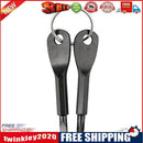 2 in 1 Stainless Steel Mini Keychain Slotted Phillips Screwdriver (Black)