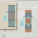 2pcs 5D DIY Special Shaped Rhinestone Bookmarks Embroidery Mandala Page Marker