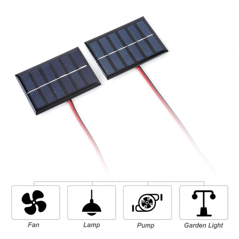 1pc Mini Solar Panel 1W 3V 100MA DIY Outdoor Camp Solar Charger Power Bank