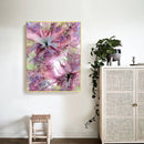 Pink Flower Oil Paint By Numbers Picture DIY Art Home Decoration Gift No Fr