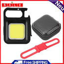 COB Inspection Night Light Portable Keychain Design with Black Storage Box