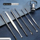 6Pcs Earpick Ear Wax Curette Remover Ear Cleaner Spoon Clean Z0Z9 B2Z5
