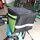 MTB Bike Road Bicycle Handlebar Navigation Bag with Reflective Strip Green Newly