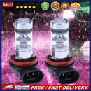 2pcs 100W DC 12V-28V H8/H11 20SMD Car Fog Lights Auto Daytime Running Lights