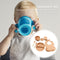 #A 6pcs Silicone Baby Feeding Set Anti Slip Tableware Dishes Baby Food Accesso