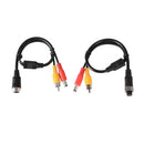 Aviation Head to RCA Male DC Male Extension Cable Adapter for Camera (B)