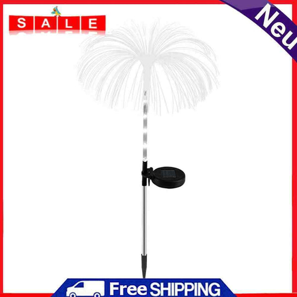 Solar Fireworks Jellyfish Lights Colorful Waterproof Outdoor Ground Lawn Lamps