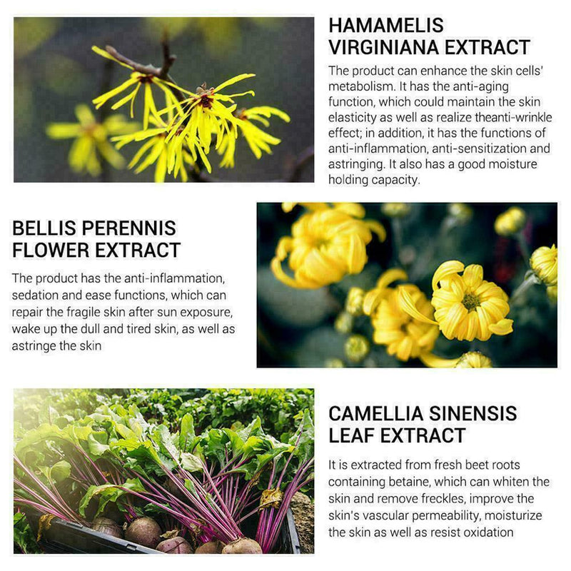 Shrink Pores Hyaluronic Acid liquid Face Serum Plant Womens F1H3 Care Skin R4F9